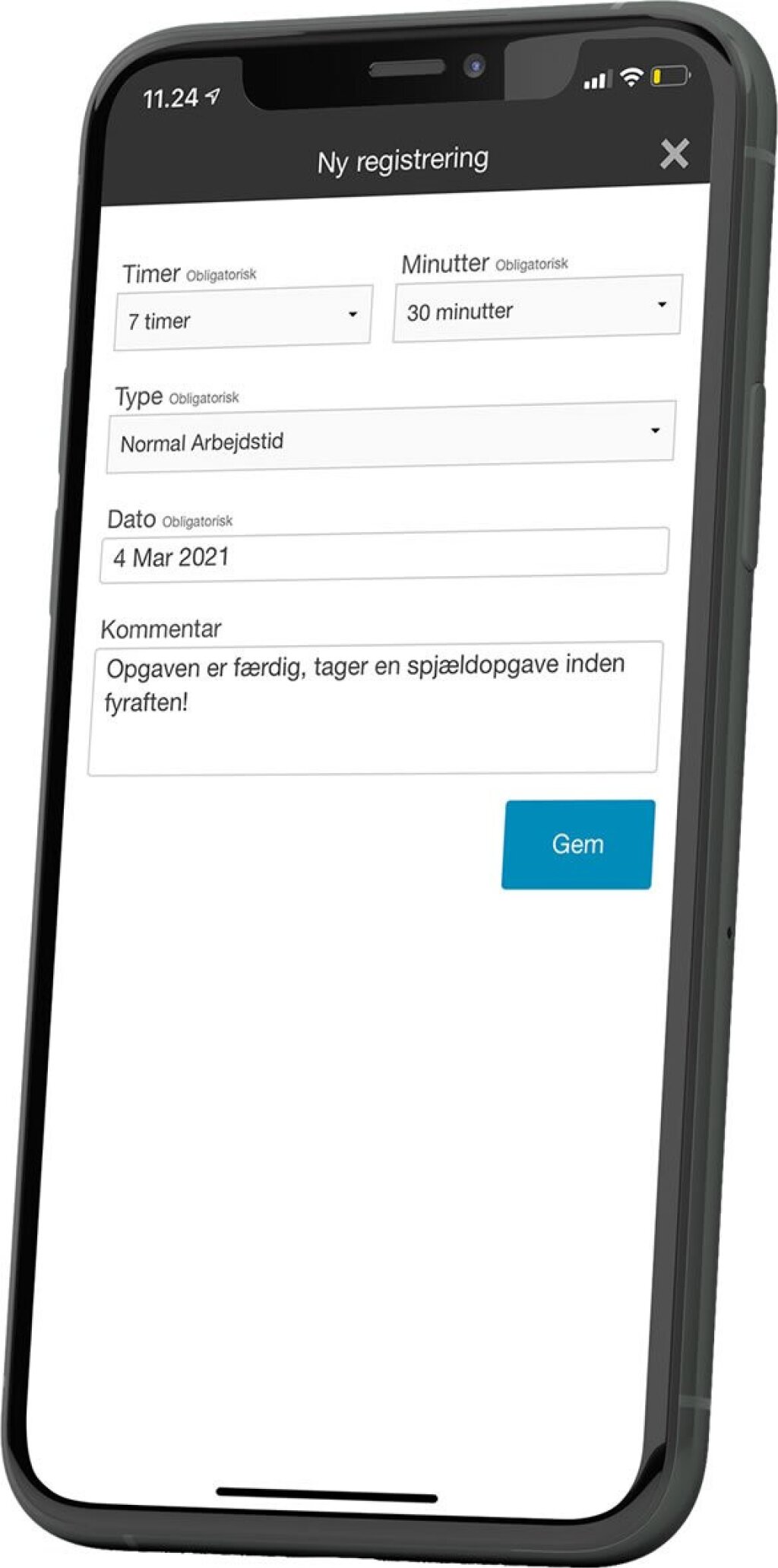 tidsregistrering APP.